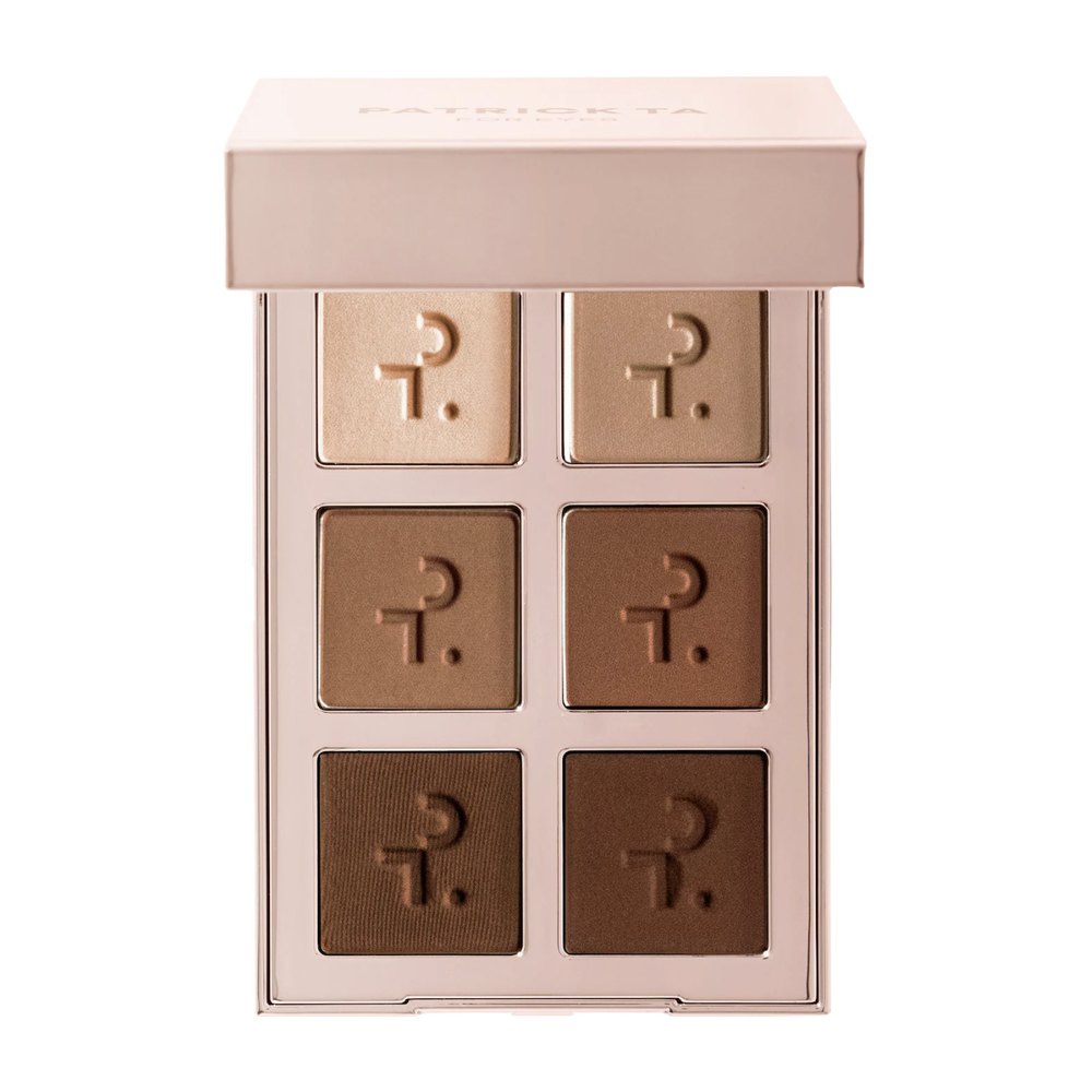 Paleta de seis sombras en tonos neutros