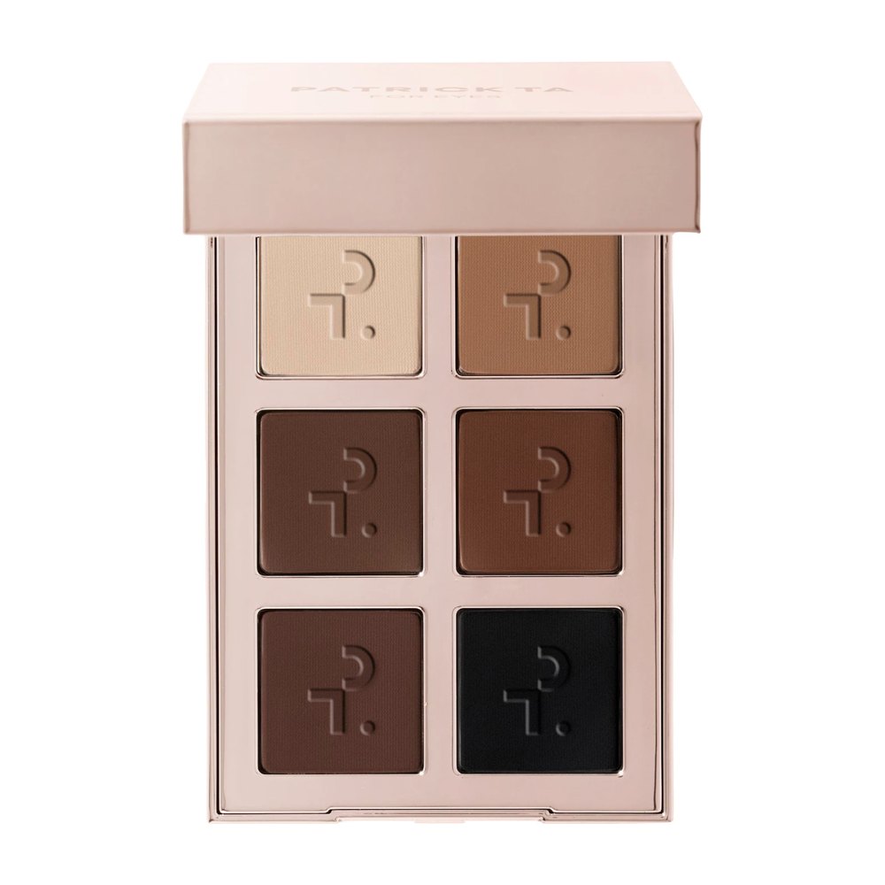Paleta de seis sombras en tonos neutros